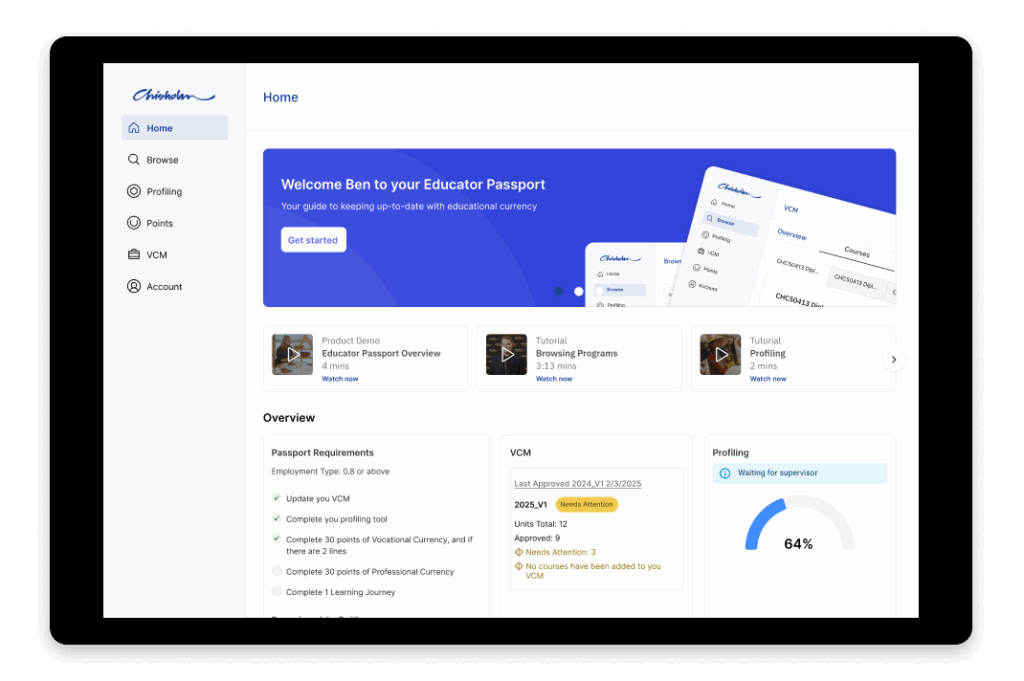 Educator Passport App