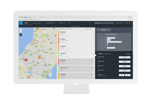 Computer showing screenshot of the IOTA OneBox Web App