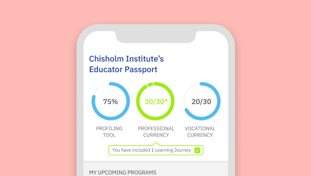 Chisholm Institute - Educator Passport iPhone, Android & Web App