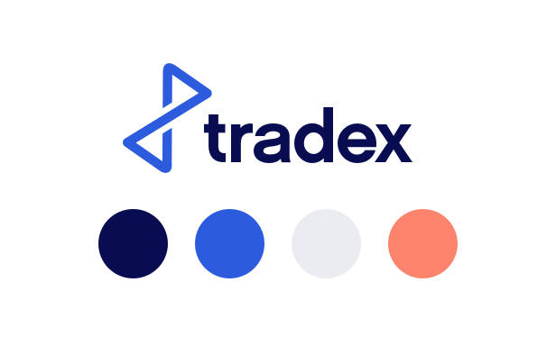 Tradex branding and colour palette by Wave Digital